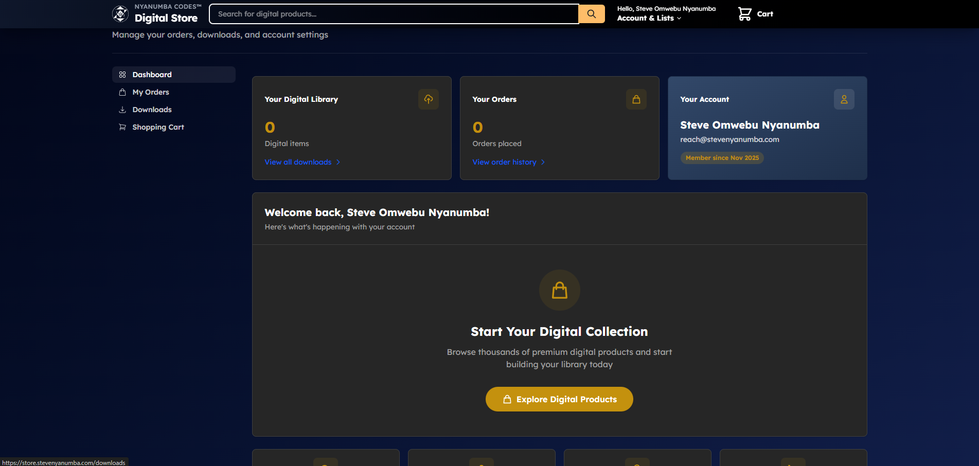 Nyanumba Codes Digital Store