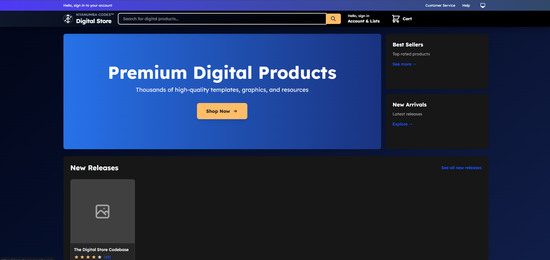 Nyanumba Codes Digital Store